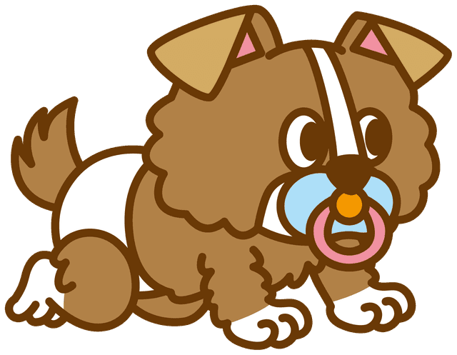 赤ちゃん犬キャラクター